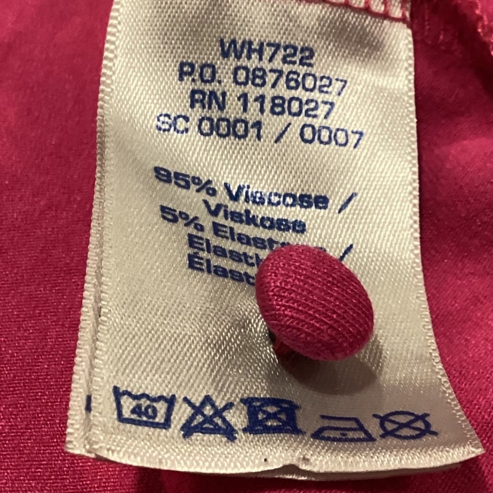 Boden Marilyn Dress in Pink Flambe Apples (abstract apple print), Size 6 Long - Picture 6 of 6